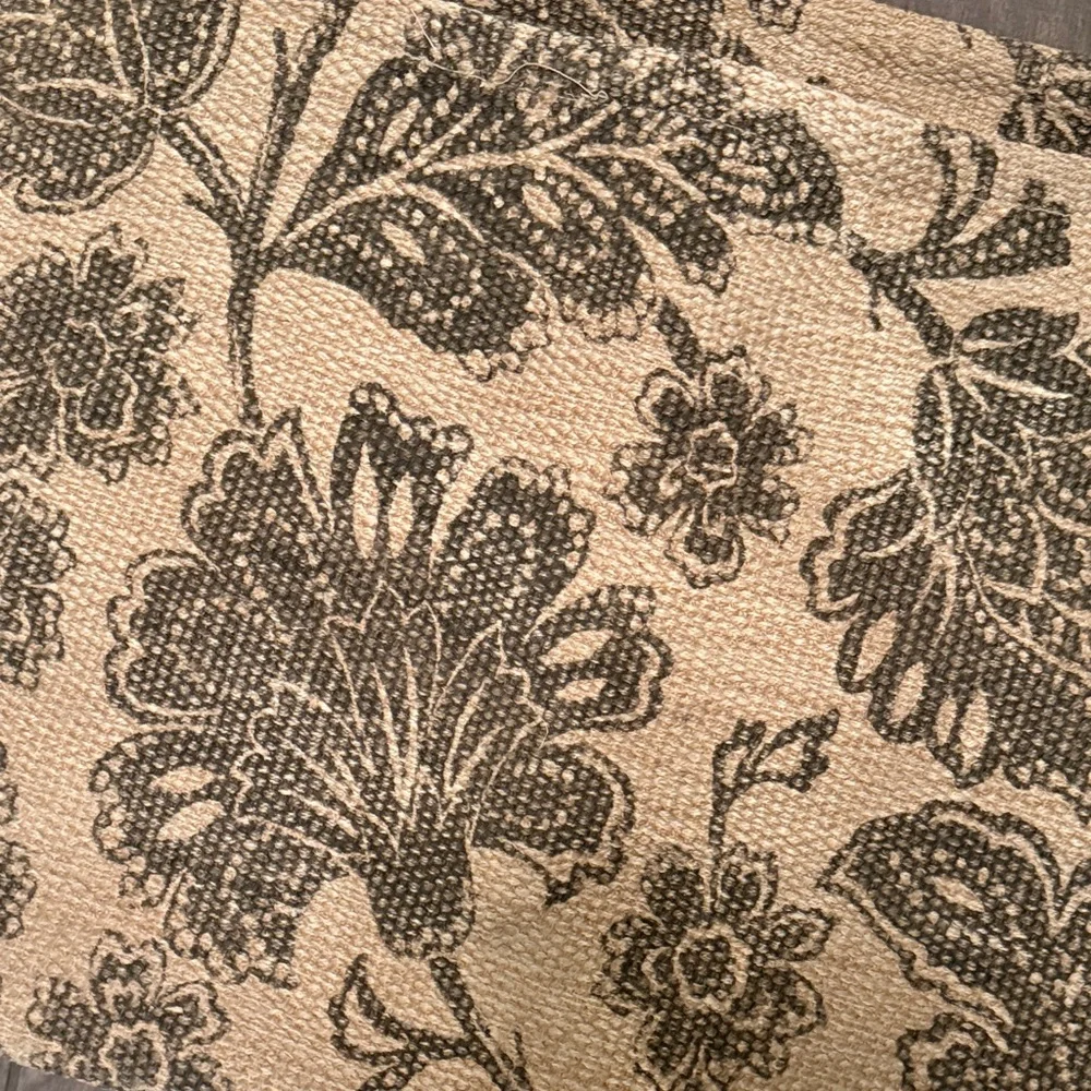 Threshold Botanical Print Runner - Brown and Tan